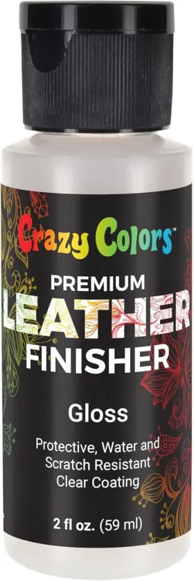 Crazy Colors 840234517741 Premium Gloss Acrylic Leather And Shoe Paint 2 Fl Oz Pack Of 1 Clear