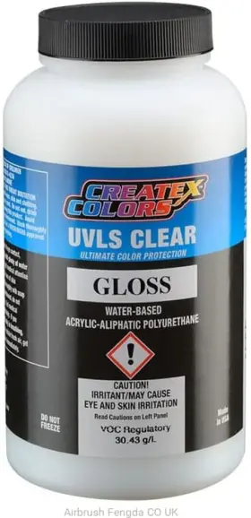 4050-16 Createx 4050 Gloss Ultra-violet Light Stabilizer Clear 16oz By Spraygunner