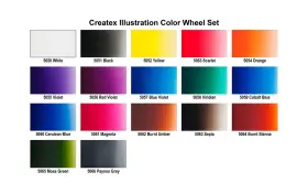 5080-00 Createx Colors Illustration Color Wheel Set 2oz #2
