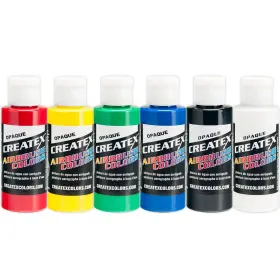 5803-00 Createx Colors 2 Oz Opaque Airbrush Paint Set Ounce Pack Of 6 Multi #3