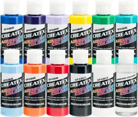 Createx 689829696382 Airbrush Colors Opaque Kit 11 2 Ounce Color