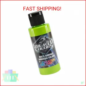 W30502 Createx 717893203059 Colors Wicked Color Pearl Lime Green 2oz