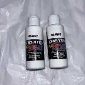Createx 717893252125 Airbrush Paint. 60ml 2oz White Opaque 2pk