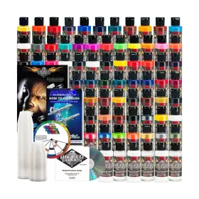Createx 848849073850 66 Wicked Colors 2oz Complete Airbrush Paint Set