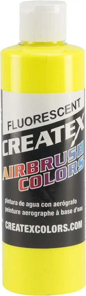 5405-08 Createx Colors Paint For Airbrush 8 Oz Fluorescent Yellow