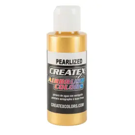 Cre5307 Createx Pearl Satin Gold 2oz Airbrush Paint Non Toxic Versatile Use