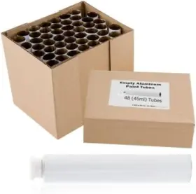 Creative Mark 709758766717 Empty Paint Tubes - Box Of 48 Count Pack 1 White