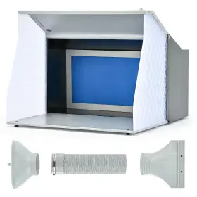 Creworks 719868890370 Foldable Airbrush Paint Booth With 4 Led Lights 2 Fans For Diy Crafts #2