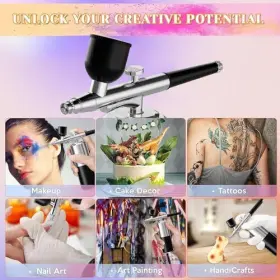 Crpen 727467204412 Airbrush-kit Air Brush Kit With Compressor Nail Paint Wireless #2