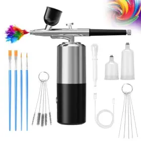 Crpen 727467204412 Airbrush-kit Air Brush Kit With Compressor Nail Paint Wireless