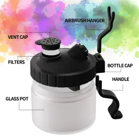 Crpen 727467985472 Airbrush Kit With Brush Cleaner Solution #2