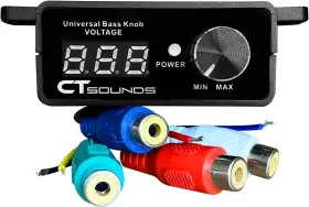 Cts-umbk-1 Ct Sounds Universal Bass Knob - Digital Voltmeter Blue Led Display