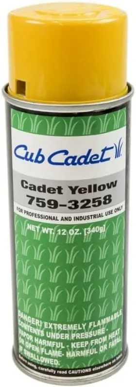 759-3258 Cub Cadet 12oz. Yellow Semi-gloss Aerosol 1 Count Pack Of
