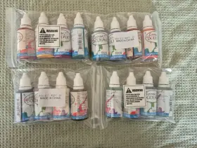 Custom Body Art 844927040288 16 Color 1oz Airbrush Face And Paint Kit Water-based Temp Tattoo