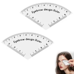 Cyx0232 Cyuxing 2pcs Fast Drawing Eyebrow Design Ruler Mapping Tool Brow Shaping Template Se