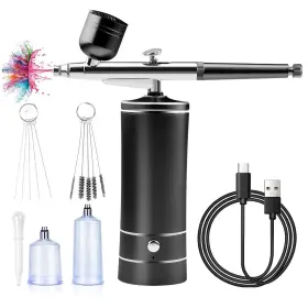 A12-bfdi0024-004-us Daakro Cordless Airbrush Set - Portable Rechargeable Kit With Compressor A