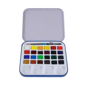 D131900924 Daler Rowney Aquafine 24-pc Watercolor Travel Set 24 Count Pack Of 1 Multi