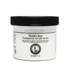 284060016 Daniel Smith Acrylic Gesso 4oz Jar 4 Fl Oz Pack Of 1 Transparent