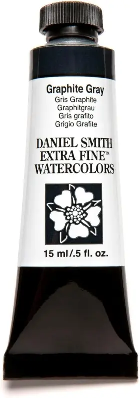 284600038 Daniel Smith Extra Fine Watercolor 0.5 Fl Oz Pack Of 1 Graphite Gray