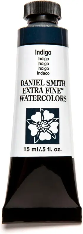 284600046 Daniel Smith Extra Fine Watercolor 15ml Paint 0.5 Fl Oz Pack Of 1 Indigo