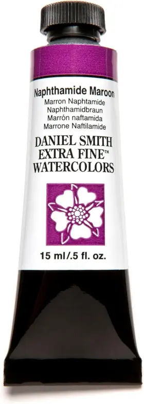 284600059 Daniel Smith Extra Fine Watercolor 0.5 Fl Oz Pack Of 1 Naphthamide Maroon