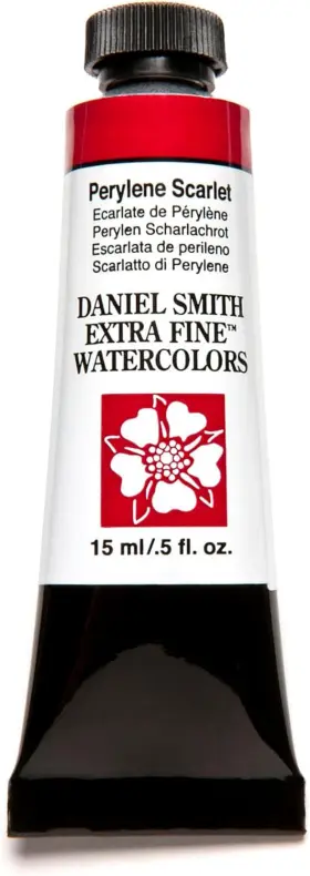 Daniel Smith 743162009305 Extra Fine Watercolor 0.5 Fl Oz Pack Of 1 Perylene Scarlet