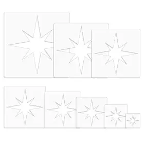 Daomong 728456095516 Star Template Pentagram Diy Cutout Spray Painting Stencils Bling Stencil