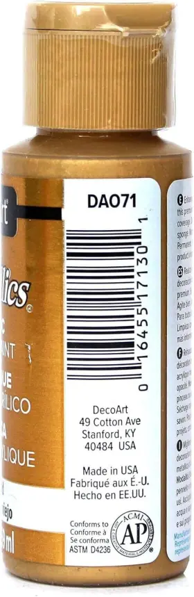 Dm-da071 Decoart 016455171301 Fba Acrylic Paint 2 Fl Oz Pack Of 1 Glorious Gold #2