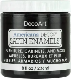 Adsa01-36 Decoart Satin Enamels Acrylic Paint 8 Fl. 3 Count Pack Of 1 Classic Black