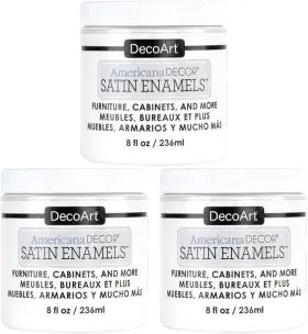 Adsa02-20 Decoart Americana Decor Satin 8 Fl Oz Pack Of 1 Pure White 3