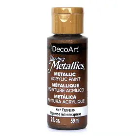 Decoart Clda245 Dazzling Metallics 2-ounce Rich Espresso 2 Fl Oz Pack Of 1 Brown