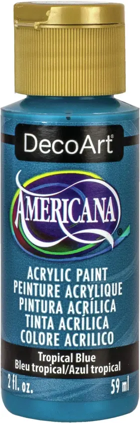 2oz-tropical Decoart Da-375 Americana Acrylic Paint Blue One Size Tropical