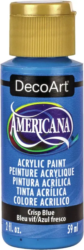 2oz-crisp Decoart Da-376 Deco Art Americana Acrylic Paint 1 Count Pack Of Crisp Blue