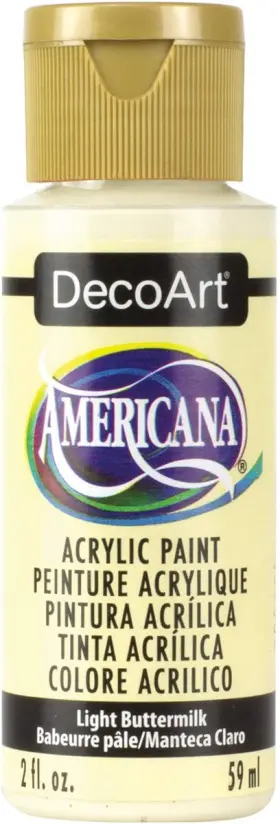 Da164 Decoart Americana Acrylic Paint 2 Fl Oz Pack Of 1 Light Buttermilk