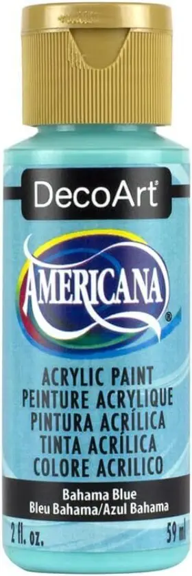 Da255-3 Decoart Americana Acrylic Paint 2-ounce 2 Fl Oz Pack Of 1 Bahaman Blue