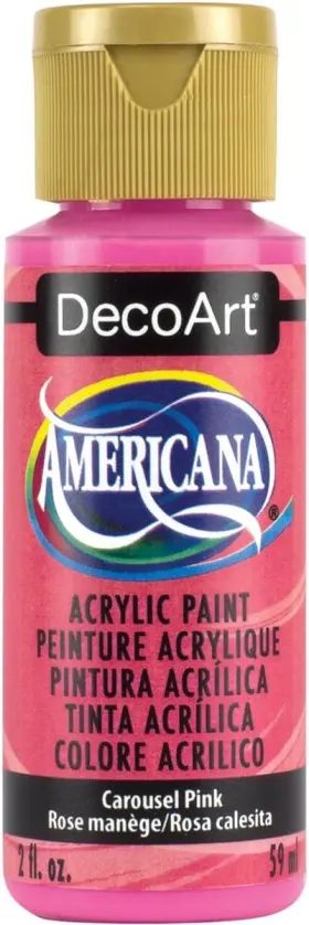 Da274-3 Decoart Americana Acrylic Paint 2-ounce 2 Fl Oz Pack Of 1 Carousel Pink