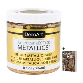 Dab5 Decoart Americana Decor Metallics 24k Gold - 8oz 8 Fl Oz Pack Of 1