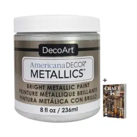 Dab6 Decoart Americana Decor Metallics Pearl Paint - 8oz 8 Fl Oz Pack Of 1 White