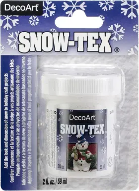 Das9c-3 Decoart Snow-tex Paint 2 Fl Oz Pack Of 1 White