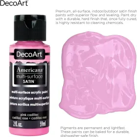 Dask361 Decoart Americana Multi-surface Satin Favorites 2 Fl Oz Pack Of 18 Assortment #2