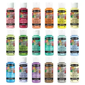 Dask761-w Decoart Crafter S Acrylic Pastels Paint Set 18 36 Fl Oz Pack Of 1 Multi