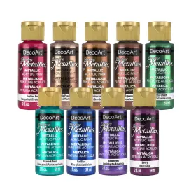 Dask831-w Decoart Americana Dazzling 18 Fl Oz Pack Of 1 Multi - Bold Metallic