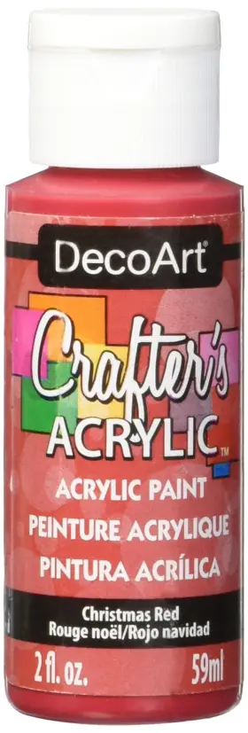 Decoart Dca20-3 Crafters Acrylic Paint 2-ounce 2 Fl Oz Pack Of 1 Christmas Red
