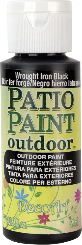 Dcp21-3 Decoart Patio Paint 2-ounce Wrought 2 Fl Oz Pack Of 1 Iron Black