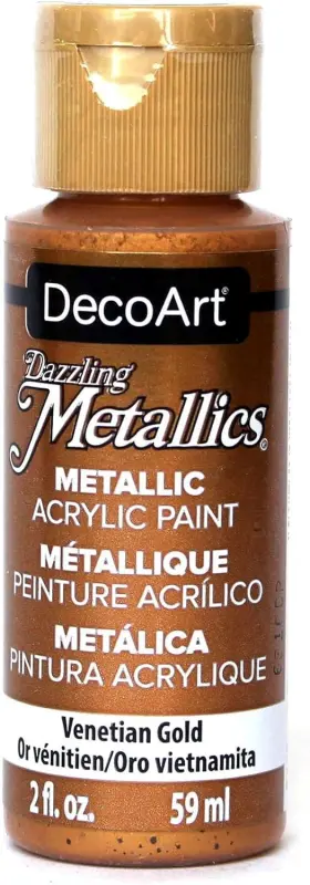 Dm-da072 Decoart Dazzling Metallics 2-ounce 2 Fl Oz Pack Of 1 Venetian Gold