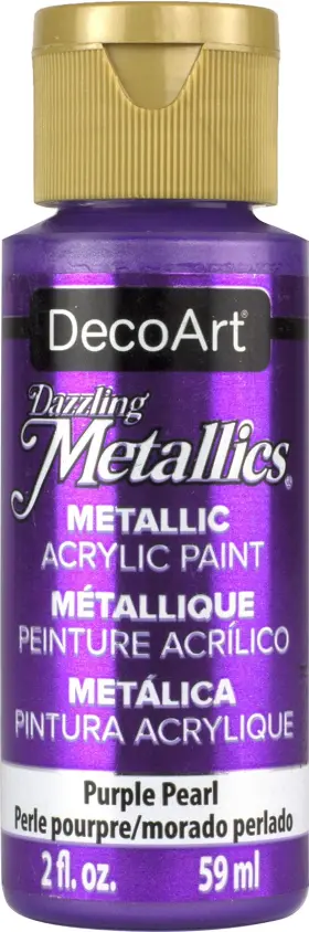 Decoart Dm-da124 Dazzling Metallics 2-ounce Purple Pearl 2 Fl Oz Pack Of 1