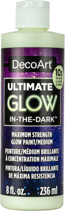 Ds143-9 Decoart Deco Art Ultimate Glow-in-the-dark Paint 8oz 8 Fl Oz Pack Of 1 White