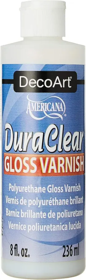 Ds19-9 Decoart American Duraclear Varnishes 8-ounce Gloss Clear