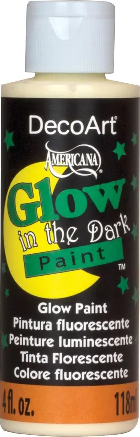 Decoart Ds50-10 Glow-in-the-dark Paint 4 Fl Oz Pack Of 1 Multi-colored