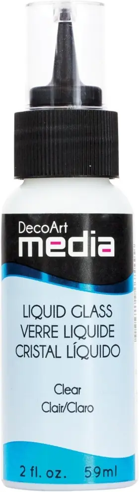 136058 Decoart Media Deco Art Liquid Glass 2-ounce Clear